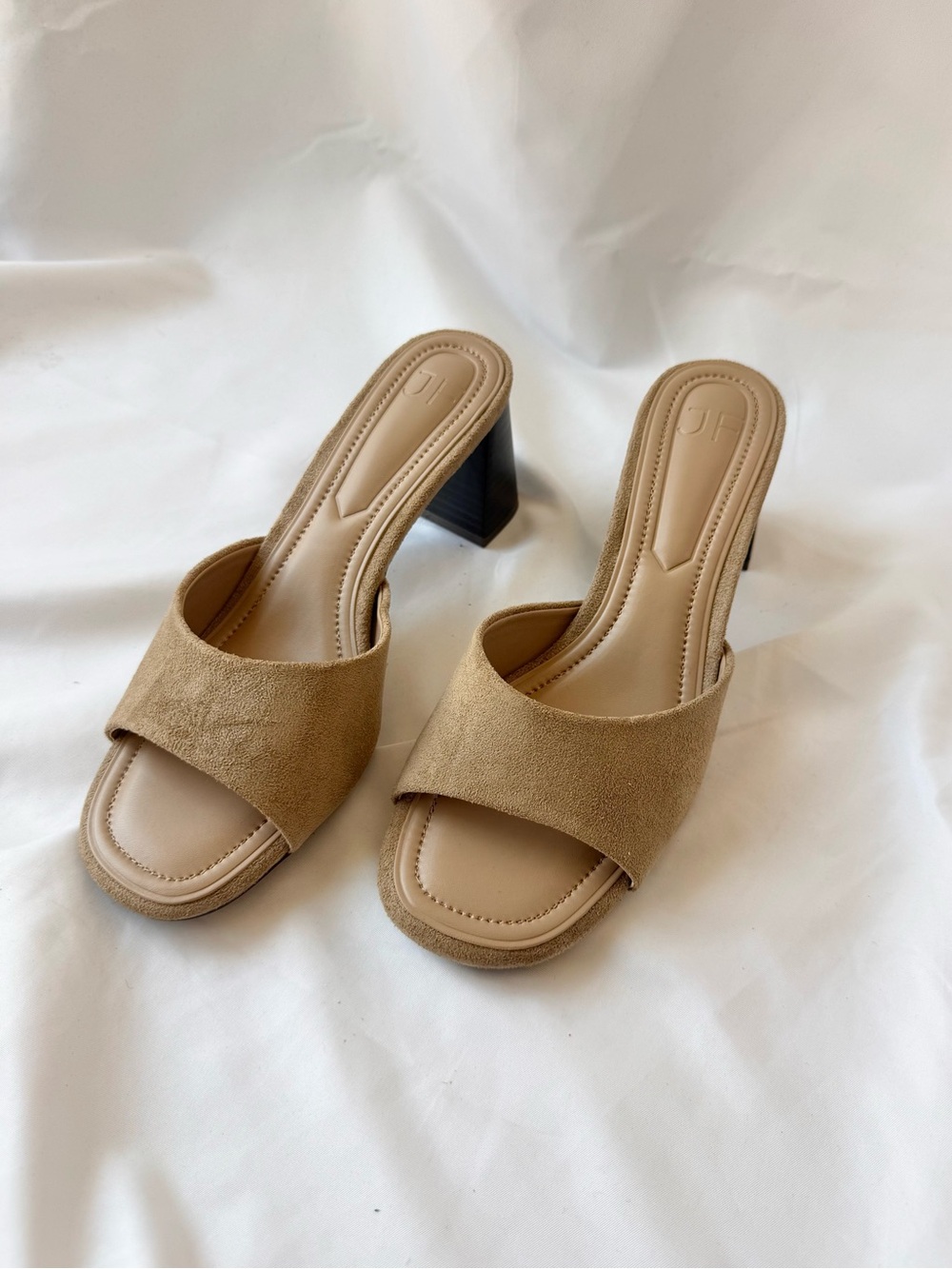 Just Fab Heeled Sandals in Brown